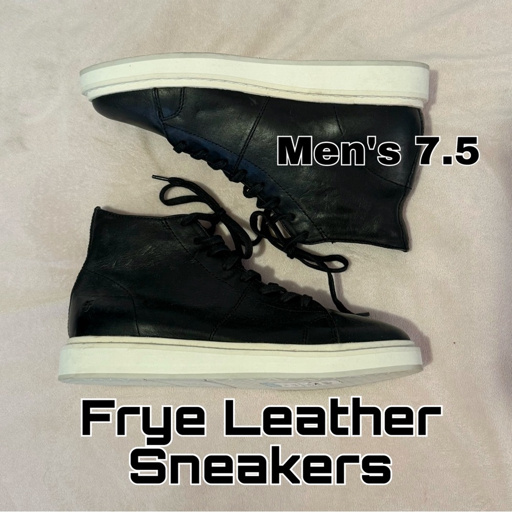 Frye Black Leather Sneakers Men’s 7.5